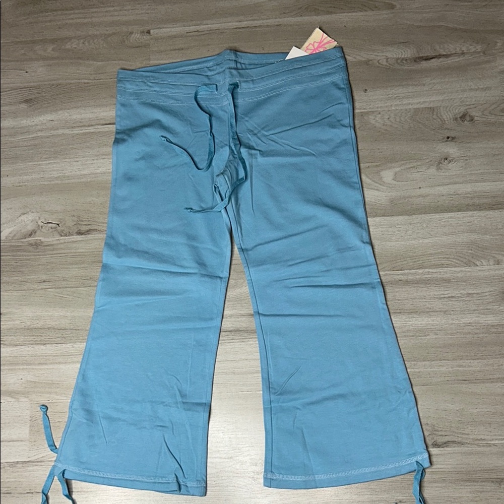 Banana Split Blue Casual Drawstring Bottoms
